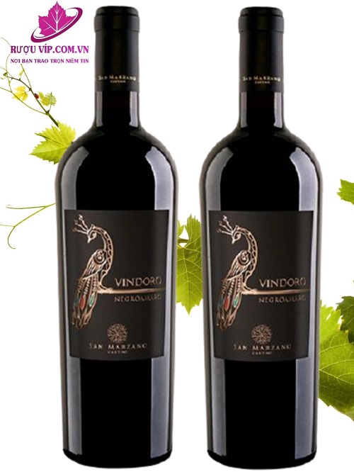 Rượu vang Ý Vindoro negroamaro – Vang con Công
